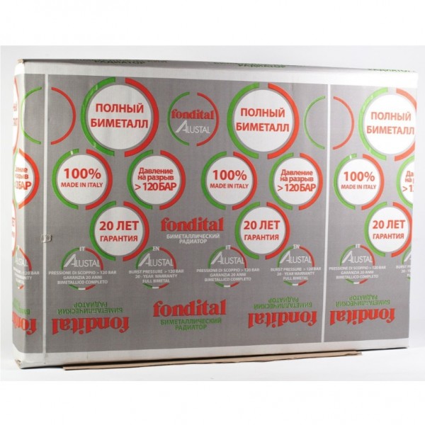 Радиатор секционный биметаллический Fondital Alustal 500/100